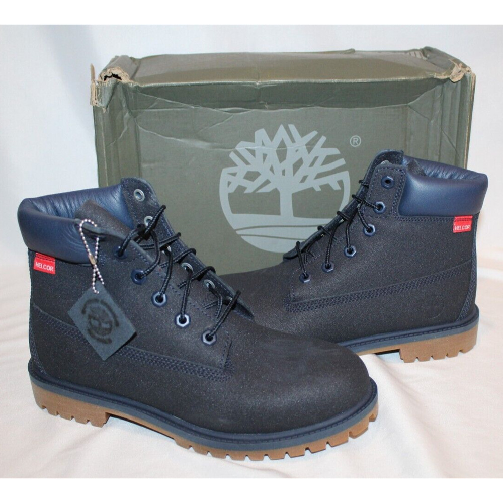 NIB Timberland Women's‎ 6-Inch Premium Waterproof Suede Boot Navy Blue SZ 6.5 W